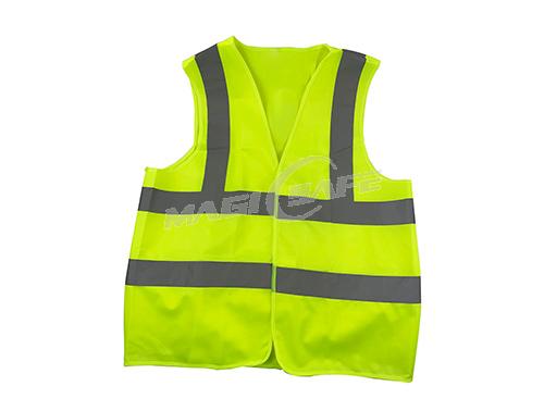 Reflective yellow safety vest
